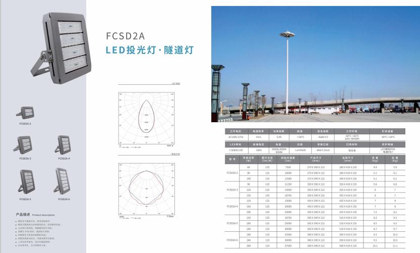新城街道投光灯