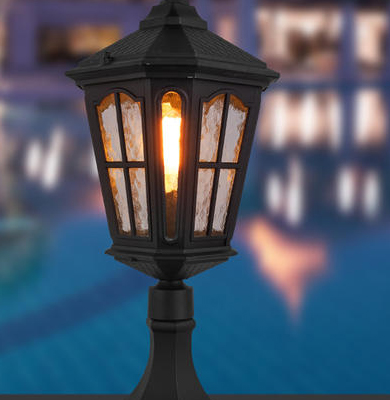 新城街道柱头灯