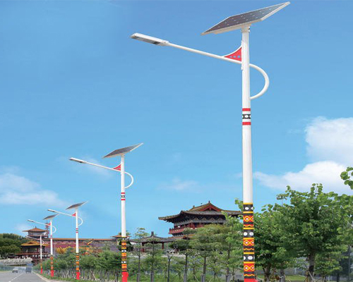 新城街道民族特色路灯